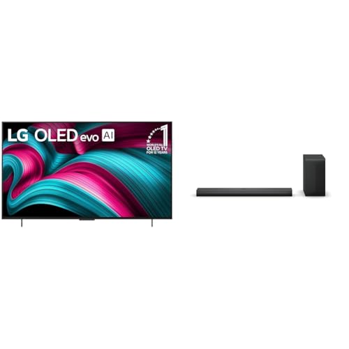 LG 65-Inch Class OLED evo AI 4K C5 Series Smart TV w/Dolby Atmos, Dolby Vision, HDR10, AI Super Upscaling 4K, Filmmaker Mode, Wow Orchestra, Alexa Built-in (OLED65C5PUA, 2025)