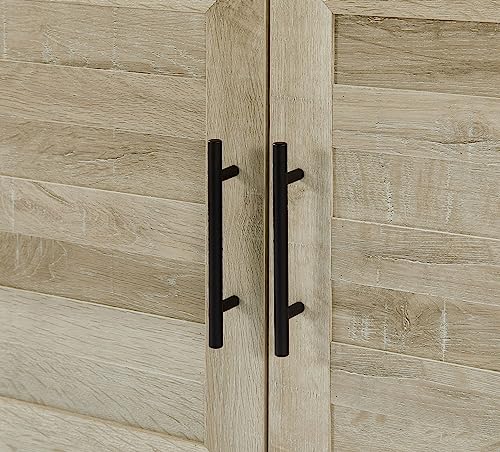 Hall Tree with Storage Bench 3-in-1 Entryway Bench with Coat Rack and Shoe Cabinet Wood Coat Hanger with Open Shelves and Cushioned Bench for Hallway Living Room Mudroom, Walnut