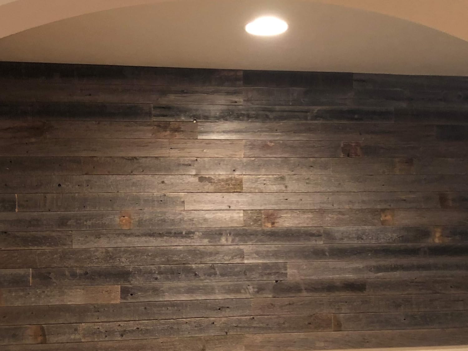 Real Wood - Reclaimed barn Wood Wall Paneling. Planks for Accent Walls- Easy Nail Up Application (46 Square feet)