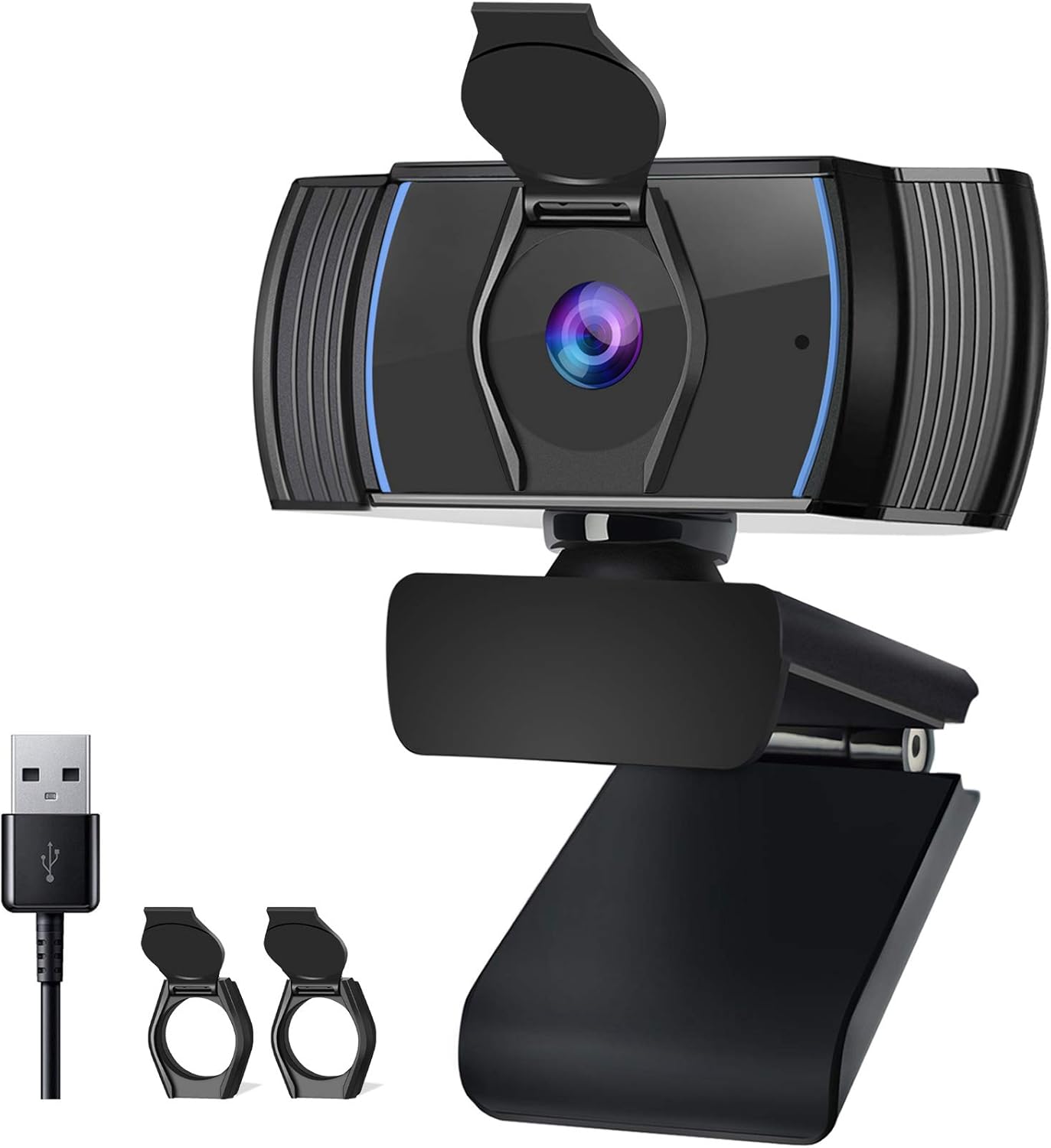 Webcam for Laptop��ROADOM Web Camera with Microphone��USB 1080P Full HD Streaming Camera, Web Camera for Computers/Gaming/Online Class/Zoom Meeting/Desktop, Auto Light Correction,Plug and Play