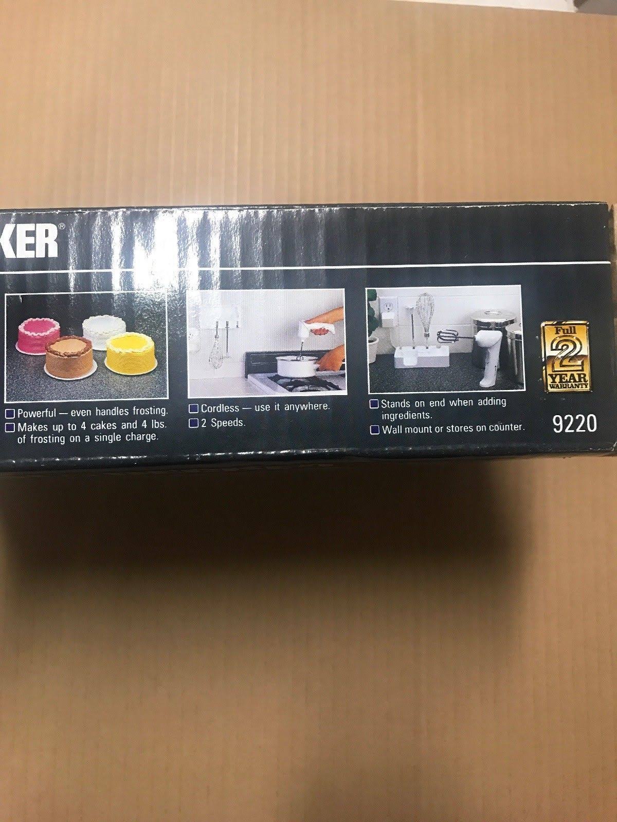 Black u0026 Decker Handy Mixer Cordless Beater Blender 9220