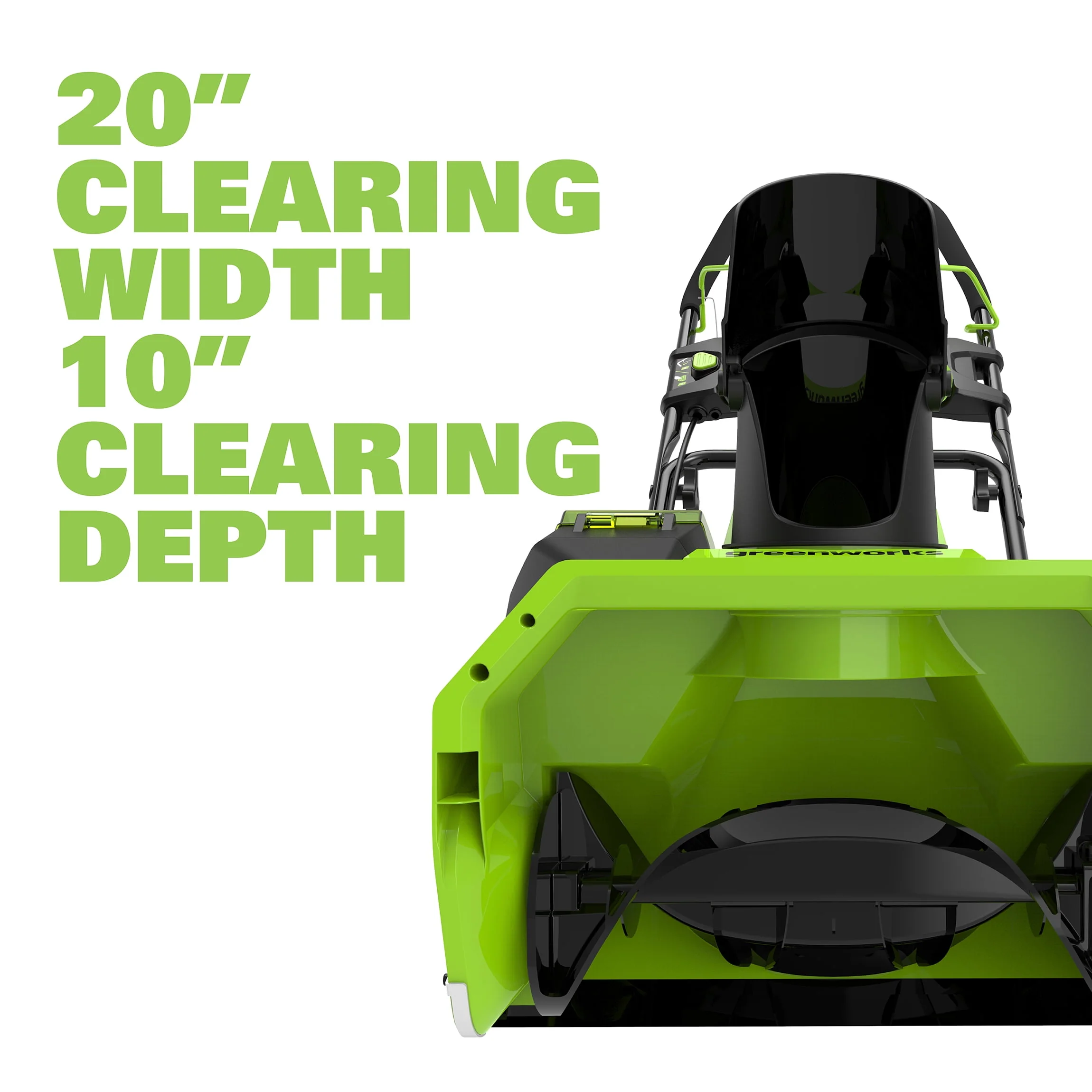 Greenworks 40V 20-inch Cordless Brushless Snow Blower with 4.0 Ah Battery and Charger, 26272