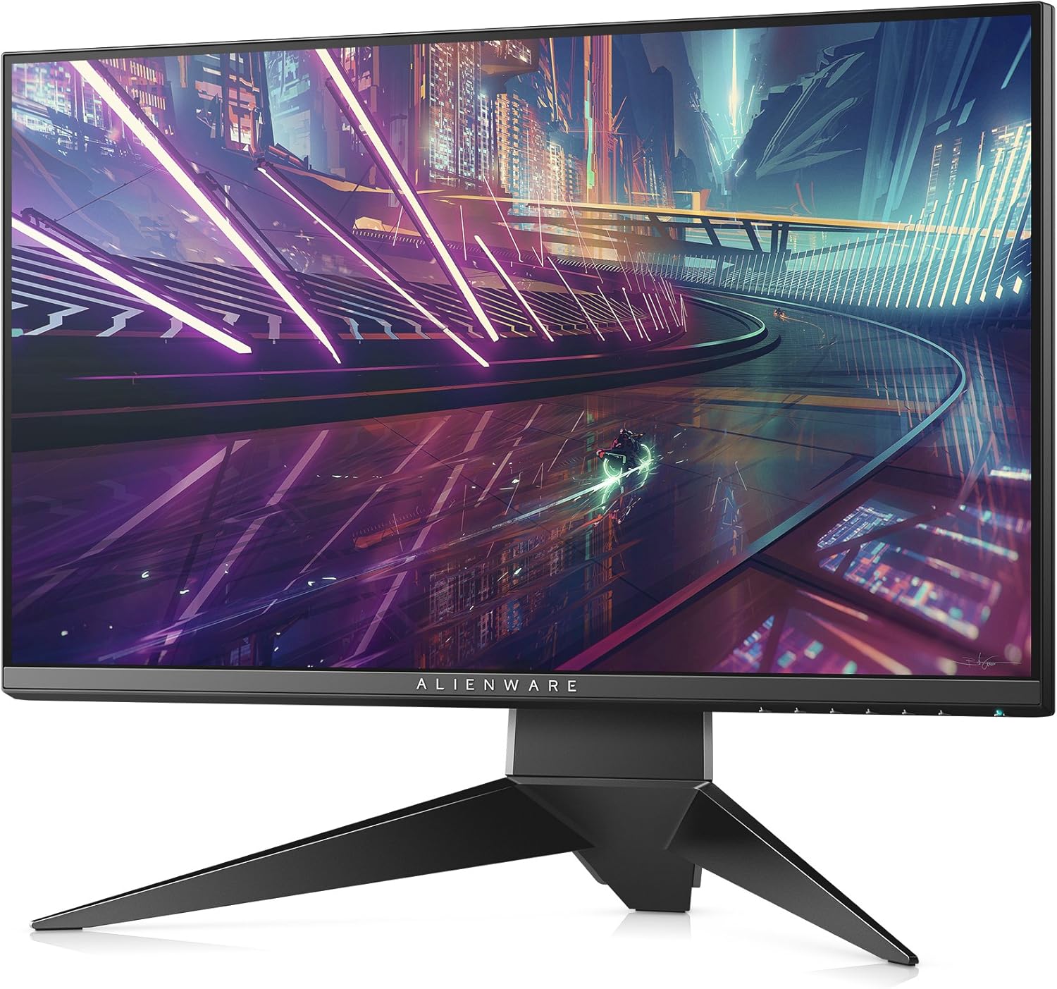Alienware 25 Gaming Monitor - AW2518Hf, Full HD @ Native 240 Hz, 16: 9, 1ms response time, DP, HDMI 2.0A, USB 3.0, AMD Freesync, Tilt, Swivel, Height-Adjustable