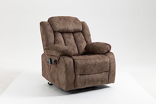 Livingroom Furniture Living Room Elderly,Relax Sofa Lift Massage Chair Power Electric Reclining, Brown
