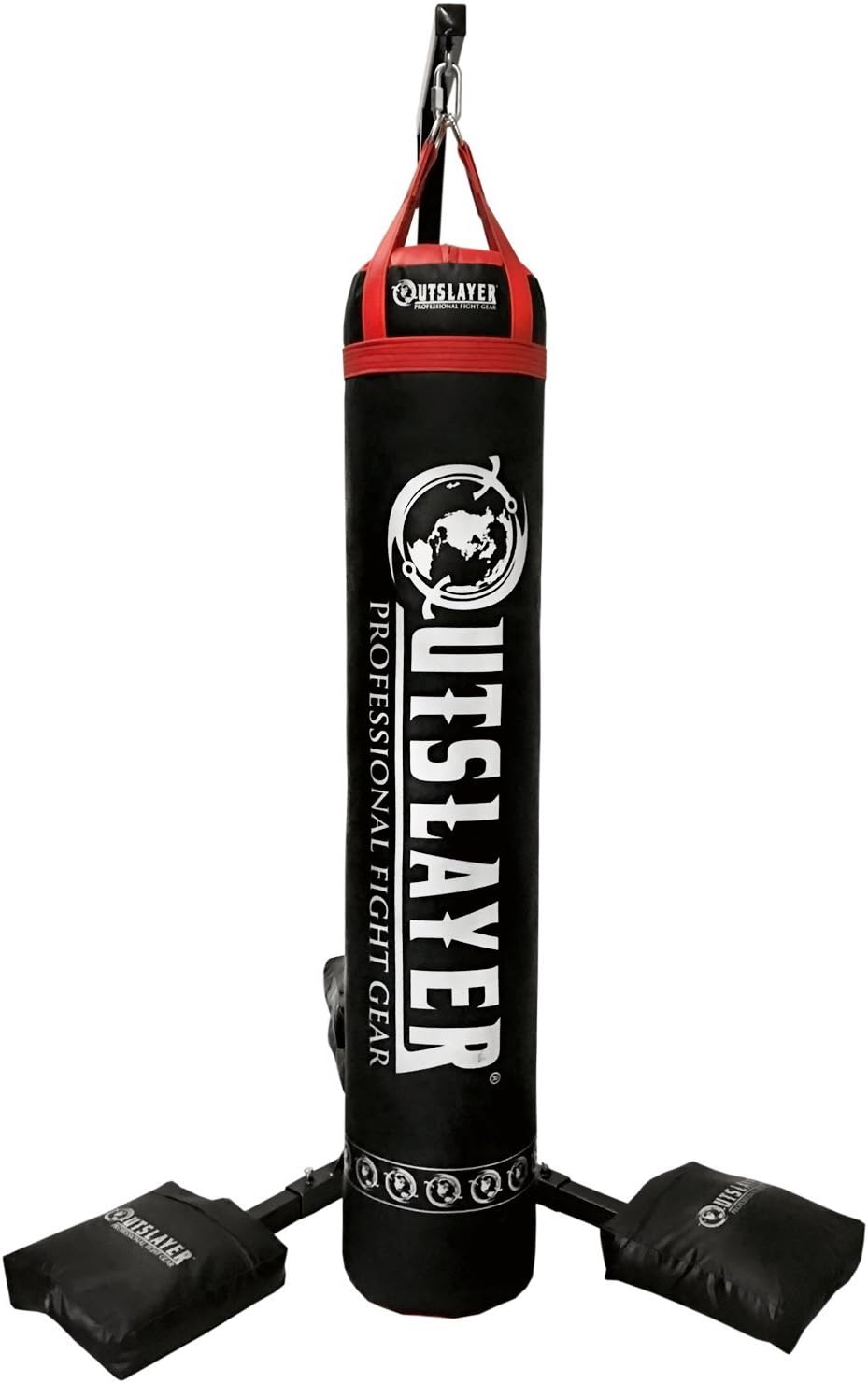 Heavy Duty Punching Bag Stand - 7.8ft / 6.8ft Heavy Bags up to 350lbs - Made in USA - Filled or Unfilled Sandbags - Easy Assembly