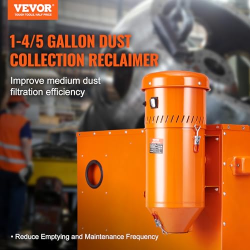 VEVOR Sandblasting Cabinet, 40-120PSI Sand Blasting Cabinet with Stand