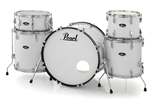 Pearl Roadshow Drum Set 4-Piece Complete Kit with Cymbals and Stands, Charcoal Metallic (RS584C/C706)