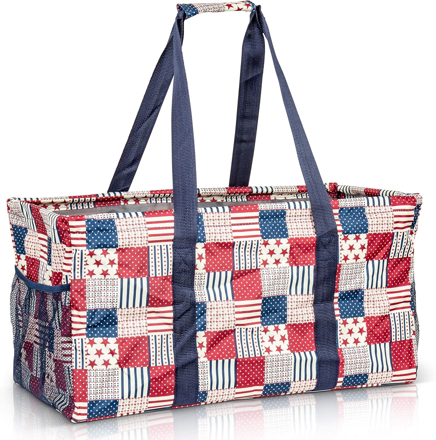 Extra Large Utility Tote Bag - Oversized Collapsible Pool Beach Canvas Basket