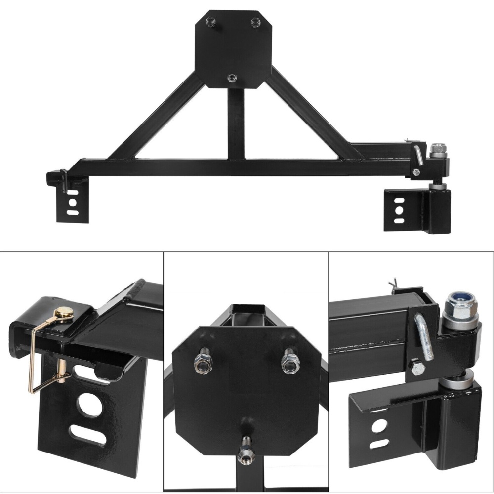 Tire Carrier Mount W/Drop Down Option Compatible With All For 03-09 H2 H2 Black