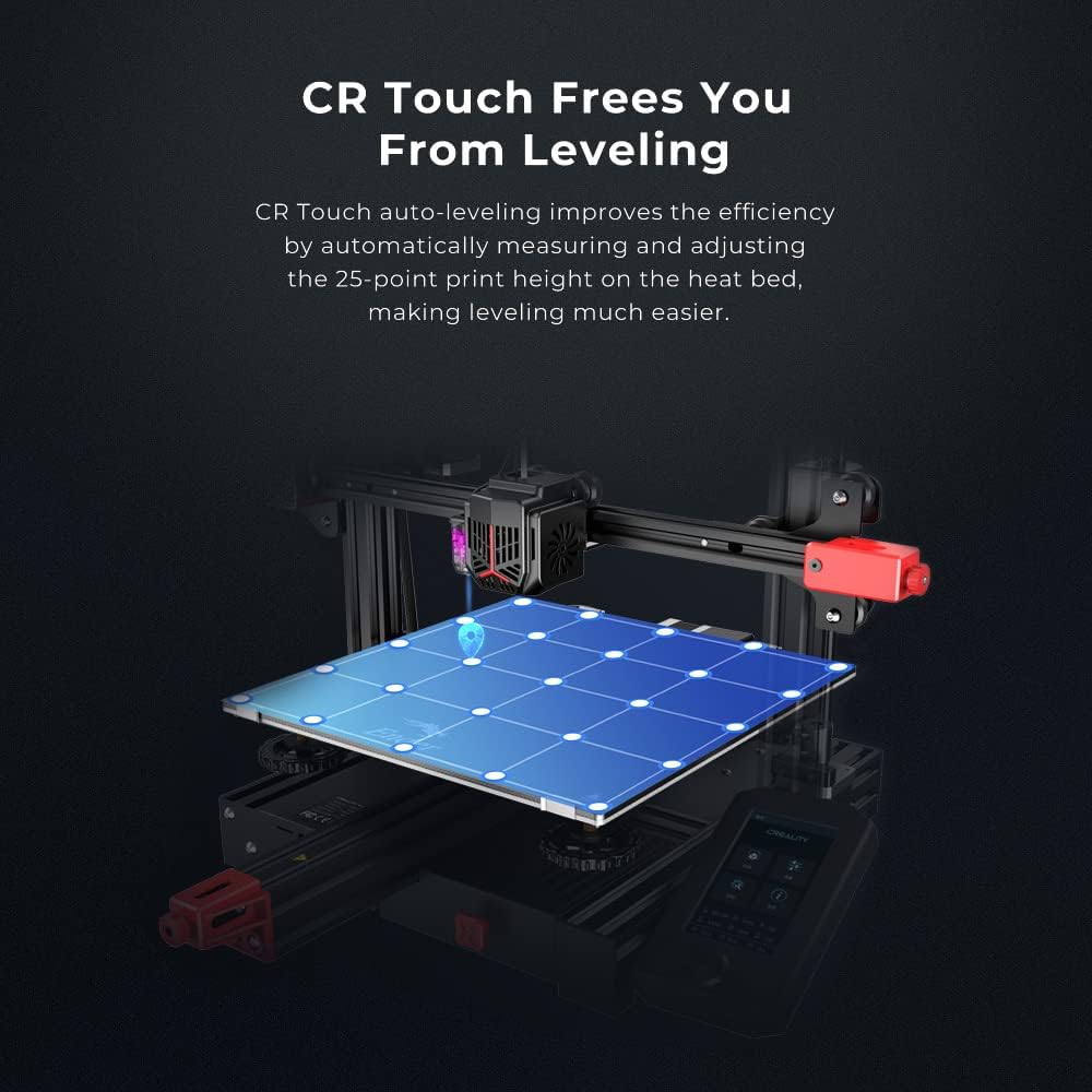 Creality Ender 3 Max Neo FDM 3D Printer Ender 3 Max Upgraded with CR Touch Automatic Leveling Dual Z-axis Red Metal Extruder 32-bit Silent Mainboard 11.8 x 11.8 x 12.6 Build Volume