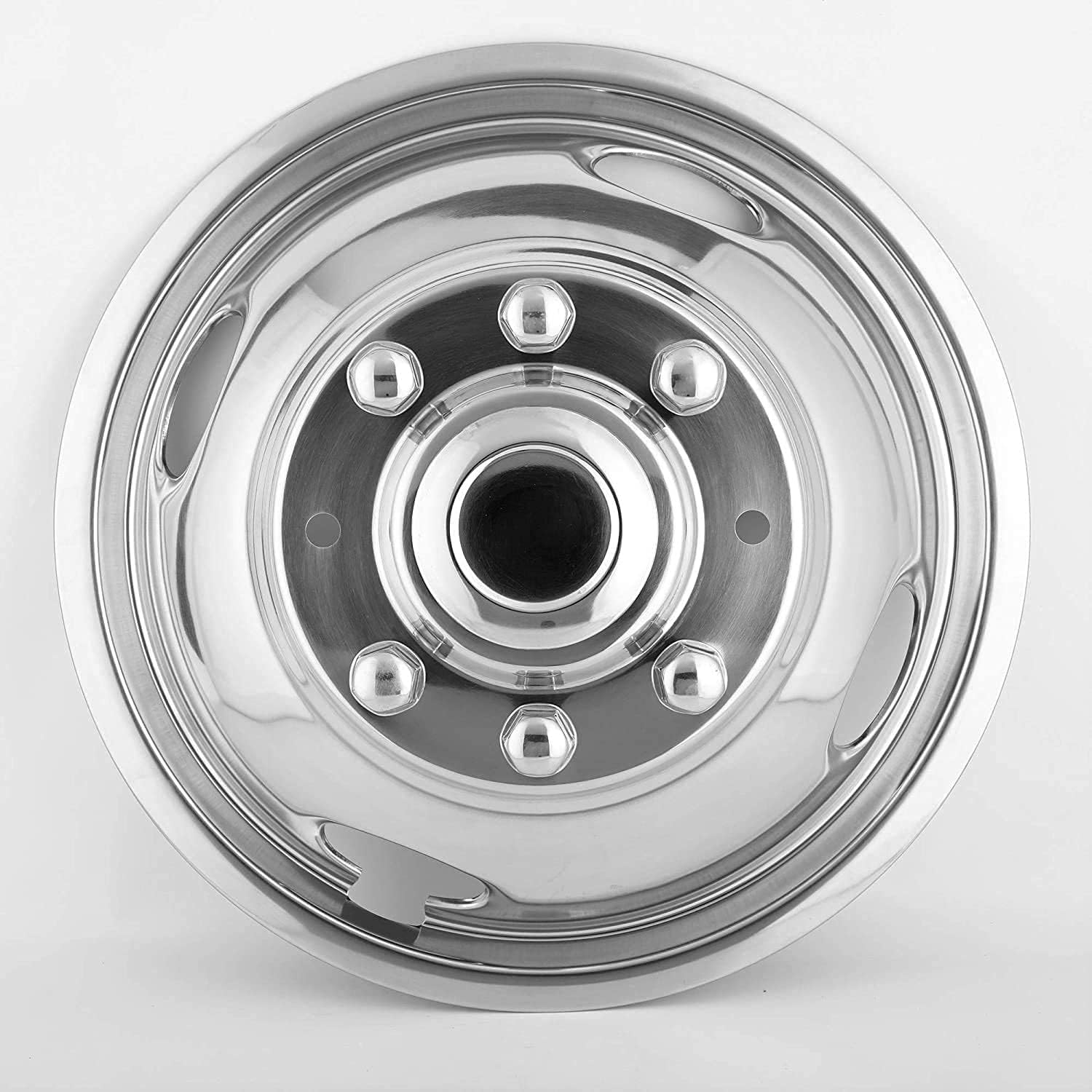 Kucaruce Set of 4 19.5 10 Lug Wheel Skins Hub Caps Rim Covers Stainless Steel Wheel Simulators For 2008-2020 R_a_m 4500 5500 Pickup