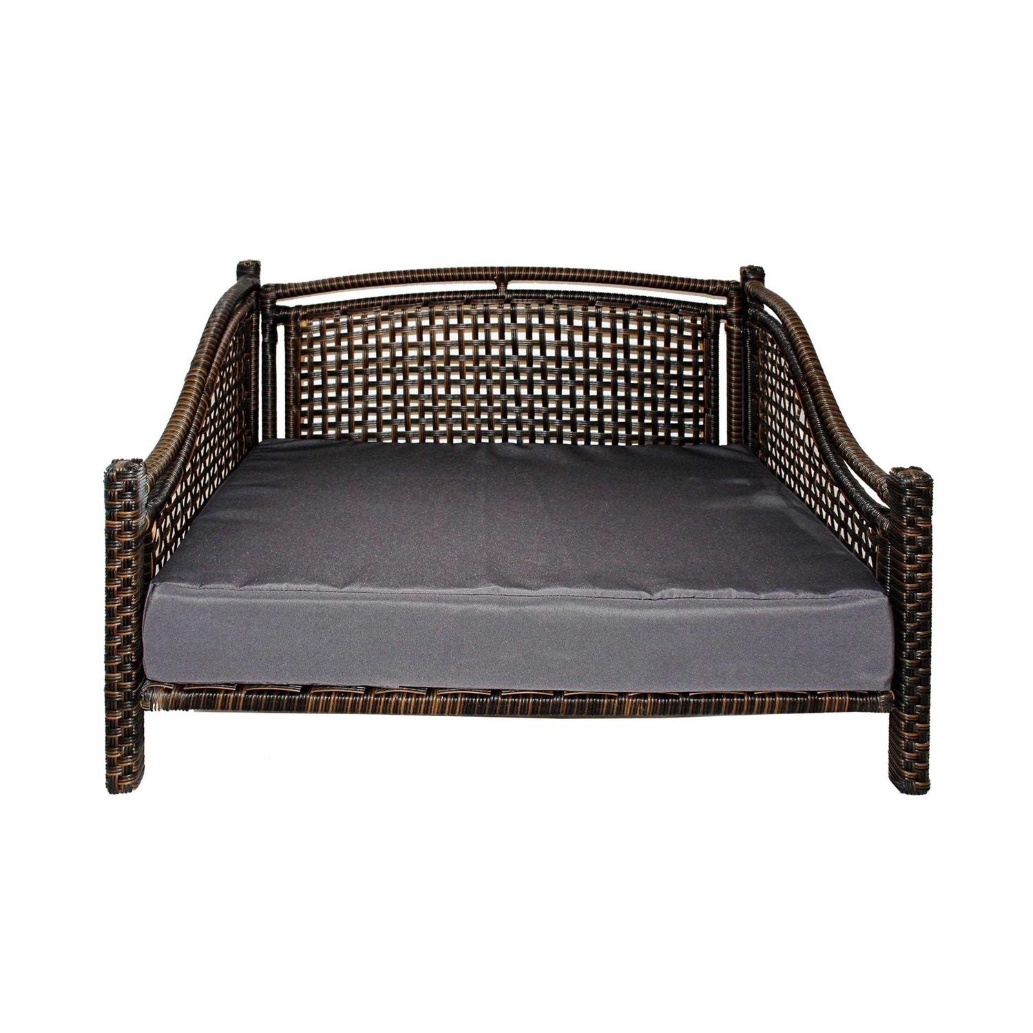Iconic Pet Maharaja Rattan Indoor/Outdoor Pet Bed - Pet Supplies online store