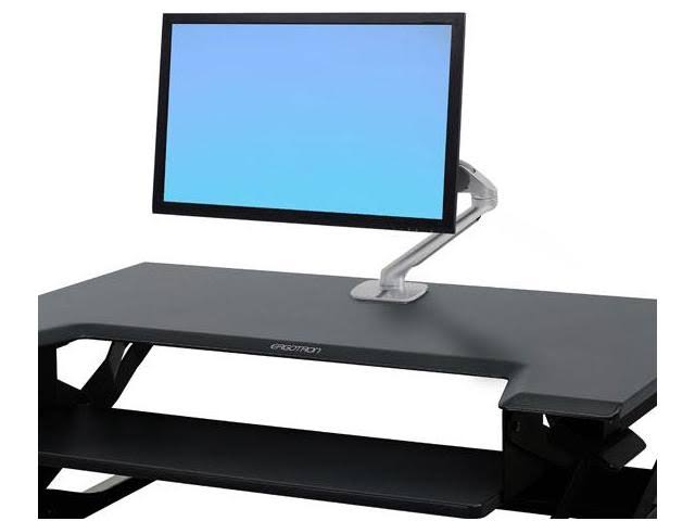 Ergotron WorkFit Sit-Stand Desktop Workstation, Black