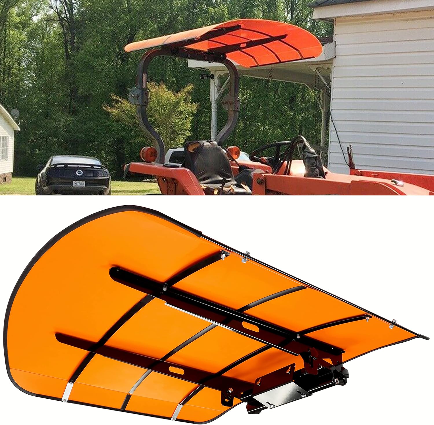 HECASA Red Tractor Canopy Compatible with All ROPS 48 X 52 Equipped Tractors with a 2 x 2 or 2 x 3 ROPS (Will Add About 4'' to The Height of The Tractor)