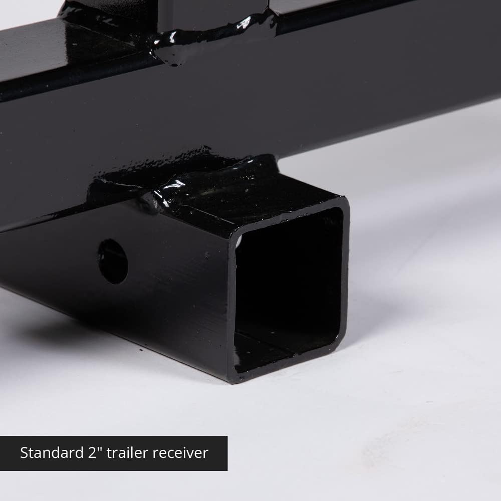 Titan Attachments Heavy Duty 3 Point 2 Receiver Trailer Hitch Category 1 Tractor Tow Drawbar Pull