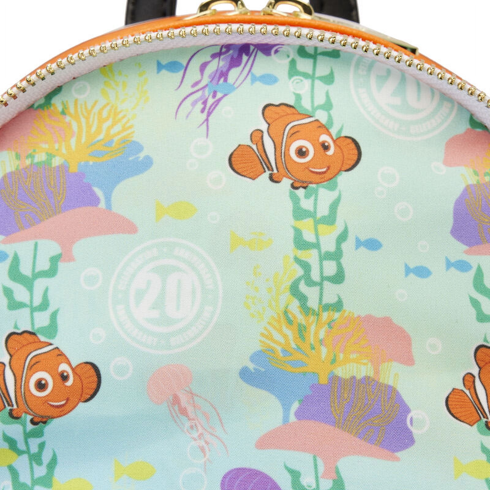 Loungefly Disney Finding Nemo Cosplay Figural 20th Anniversary Mini Backpack