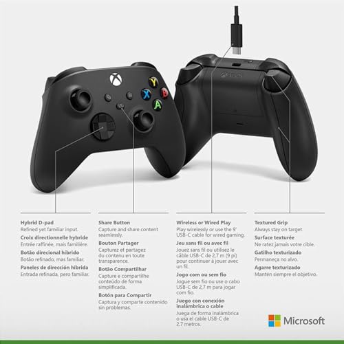 Microsoft QAU-00157 Xbox Wireless Gaming Dual Controller Bundle (Ghost Cipher Special Edition) for Xbox Series X|S, Xbox One, Windows PC, Android and iOS