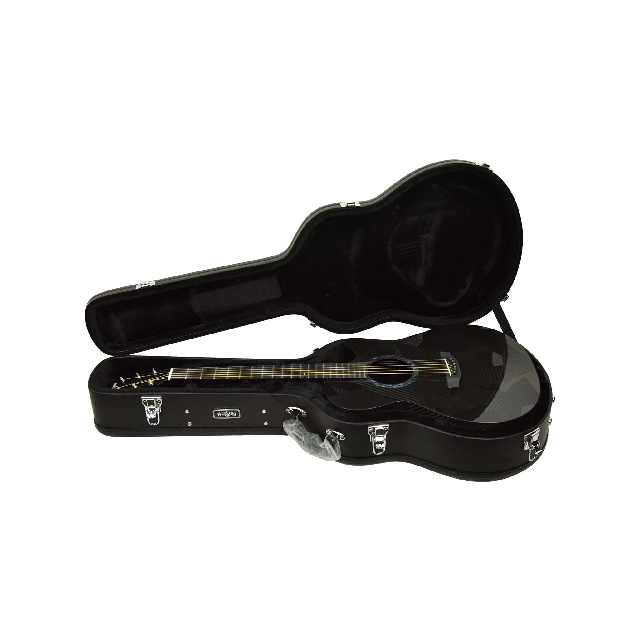 Rainsong BI-WS1000N1 Black Ice Series Acoustic-Electric Guitar w/Case