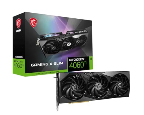 MSI GeForce RTX 4060 Ti Ventus 2X Black 8G OC Graphics Card -NVIDIA RTX 4060 Ti, 8GB GDDR6 Memory, 18Gbps, PCIe 4.0, DLSS3