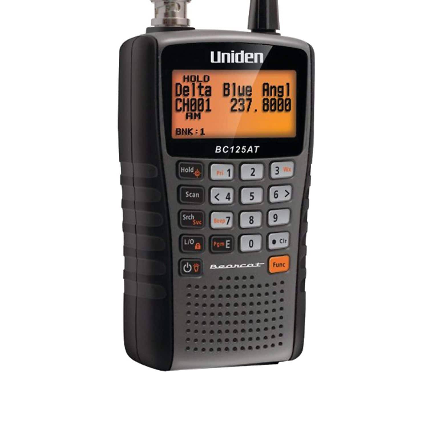 Uniden Bearcat BC125AT 500-Channel Scanner - Black/Charcoal - 7 NOAA Channels