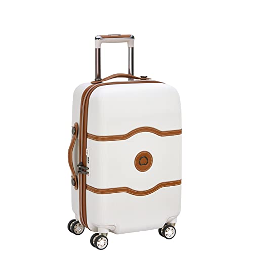 DELSEY Paris Chatelet Air Hardside Luggage, Spinner Wheels, Champagne White, Checked-Large 28 Inch