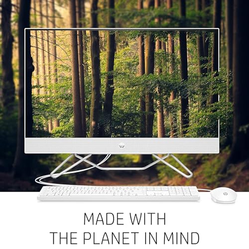 HP 21.5 inch Newest All-in-One Desktop PC, FHD Display, 32GB RAM, 1TB Storage (512GB SSD with 500GB External Hard Drive), Intel Dual-Core Processor, Webcam, Bluetooth, Mouse and Keyboard, Windows 11