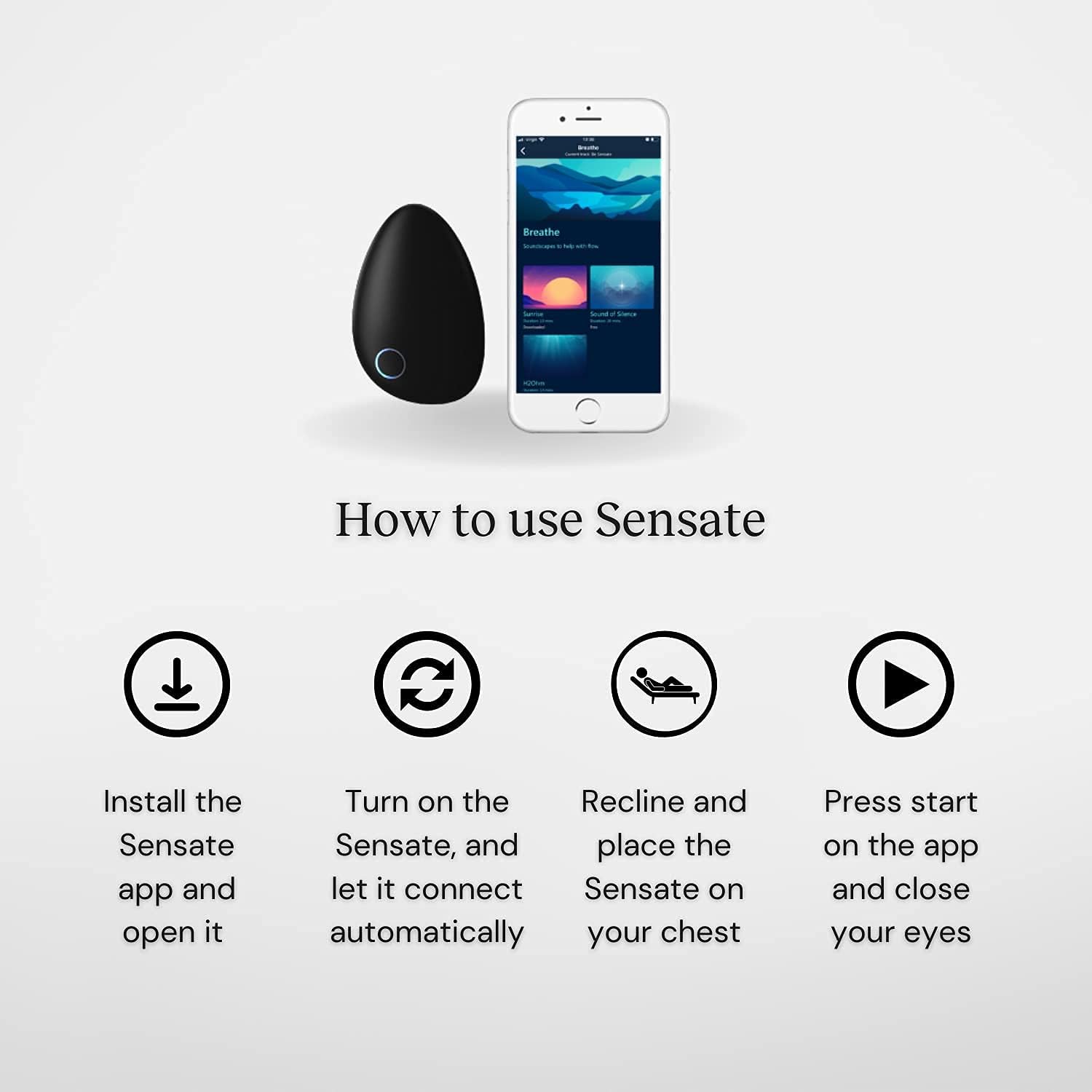 Sensate Relaxation Device - Immediate Calm and Long Term Stress Resilience - Patented Infrasonic Resonance Technology