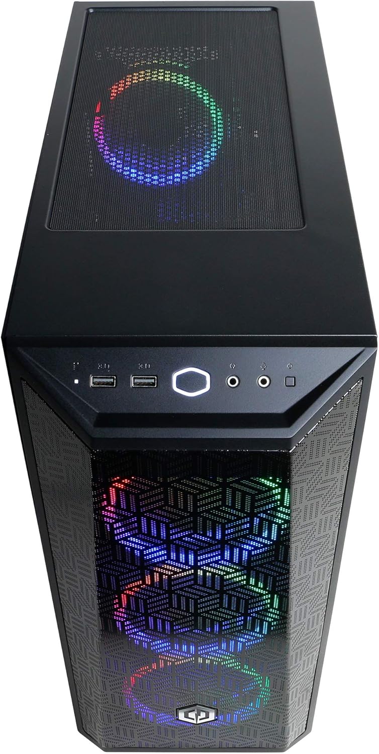 CyberpowerPC Gamer Xtreme VR Gaming PC, Intel Core i5-13400F 2.5GHz, GeForce RTX 4060 8GB, 16GB DDR5, 2TB NVMe SSD, Wi-Fi Ready & Windows 11 Home (GXiVR8060A18),Black