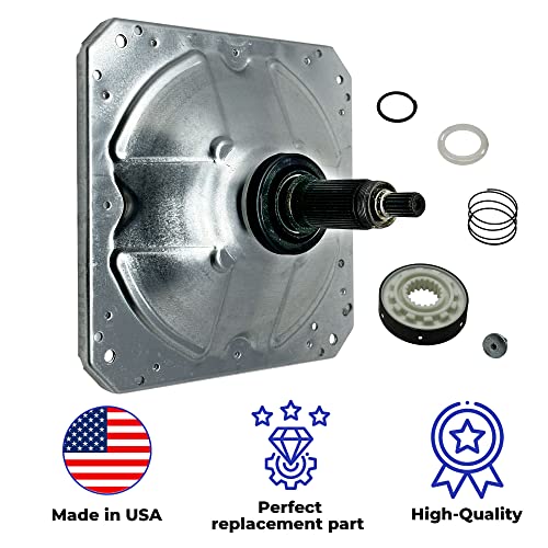 UPGRADED FIXIT PARTS W11393685 Gearcase and Slider W10734521 Kit for Whirlpool Kenmore Maytag Washers, Shaft 4.5 inches, Seal 3.5 inches