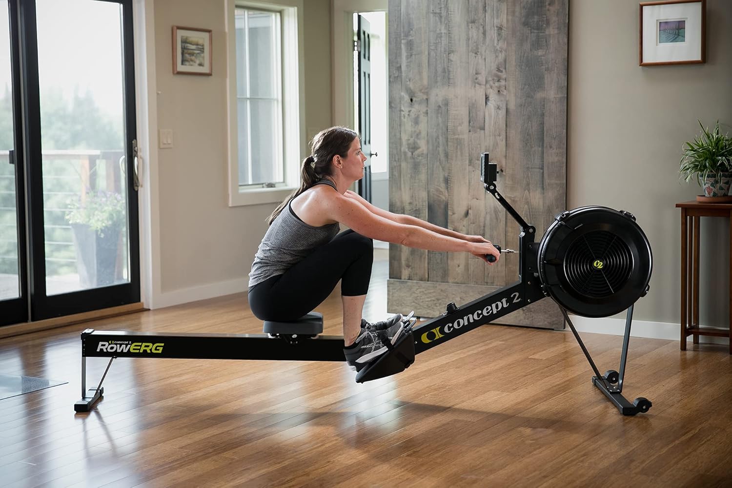 Concept2 Model D Indoor Rowing Machine with PM5 Performance Monitor and Polar H10 ANT+ Heart Rate Monitor, LCD, M-XXL: 26-36" HRM