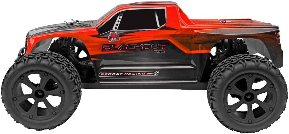 Redcat Racing Blackout XTE 1/10 Scale Electric Monster Truck with Waterproof Electronics, Red
