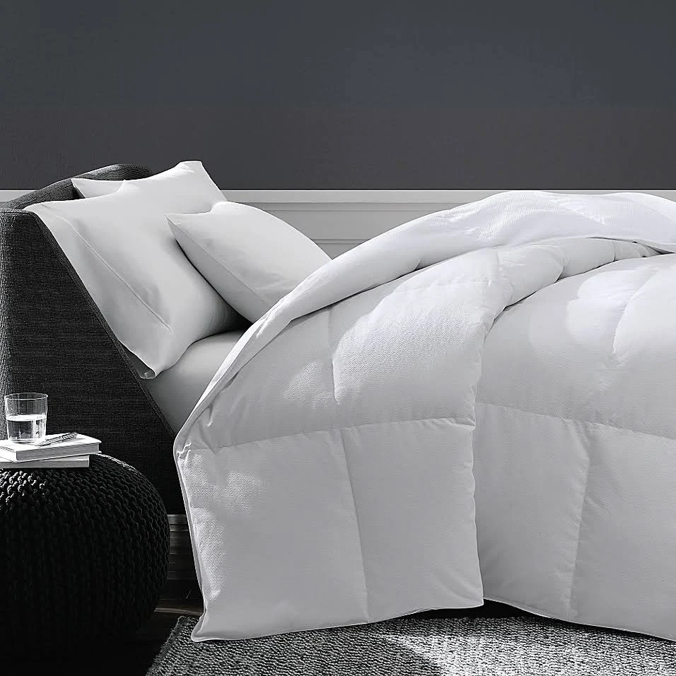 The Seasons Collection Cotton Extra Warmth Down Cotton Jacquard Full/Queen Comforter White