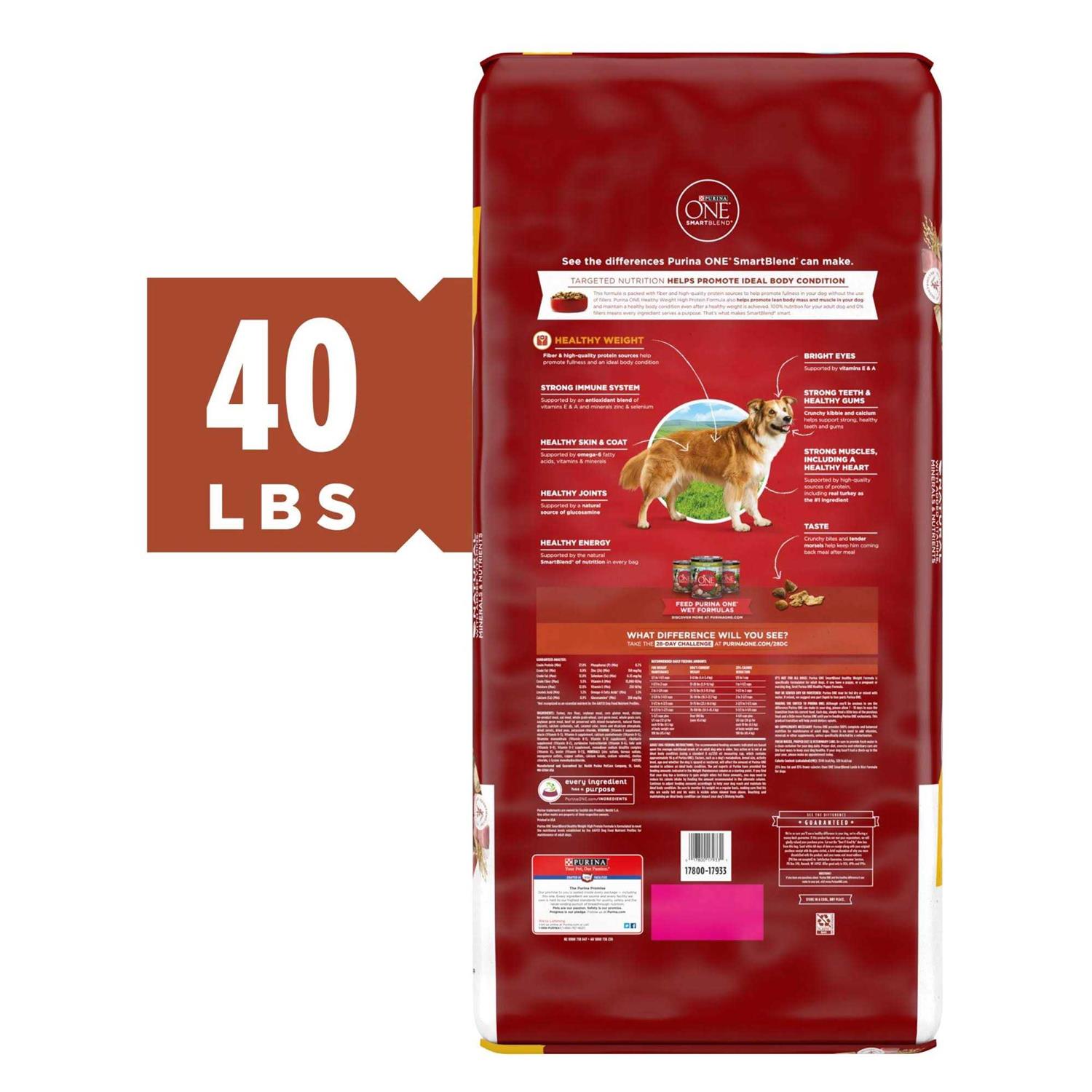 Purina ONE Plus Healthy Weight High Protein Formula Dry Dog Food - Pet Supplies online store