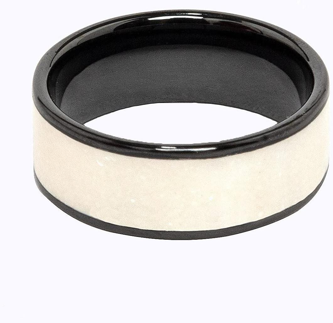 CNICK Tesla Smart Ring Accessories: Ceramic Ring for Model 3 and Model Y to Replace Key Card Key fob. (9.5, Opal)
