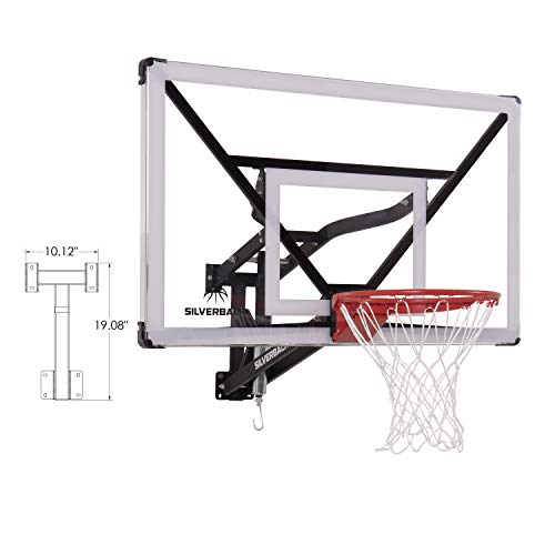 Silverback NXT 54" Wall Mounted Adjustable-Height and Fixed Basketball Hoop with QuickPlay Design