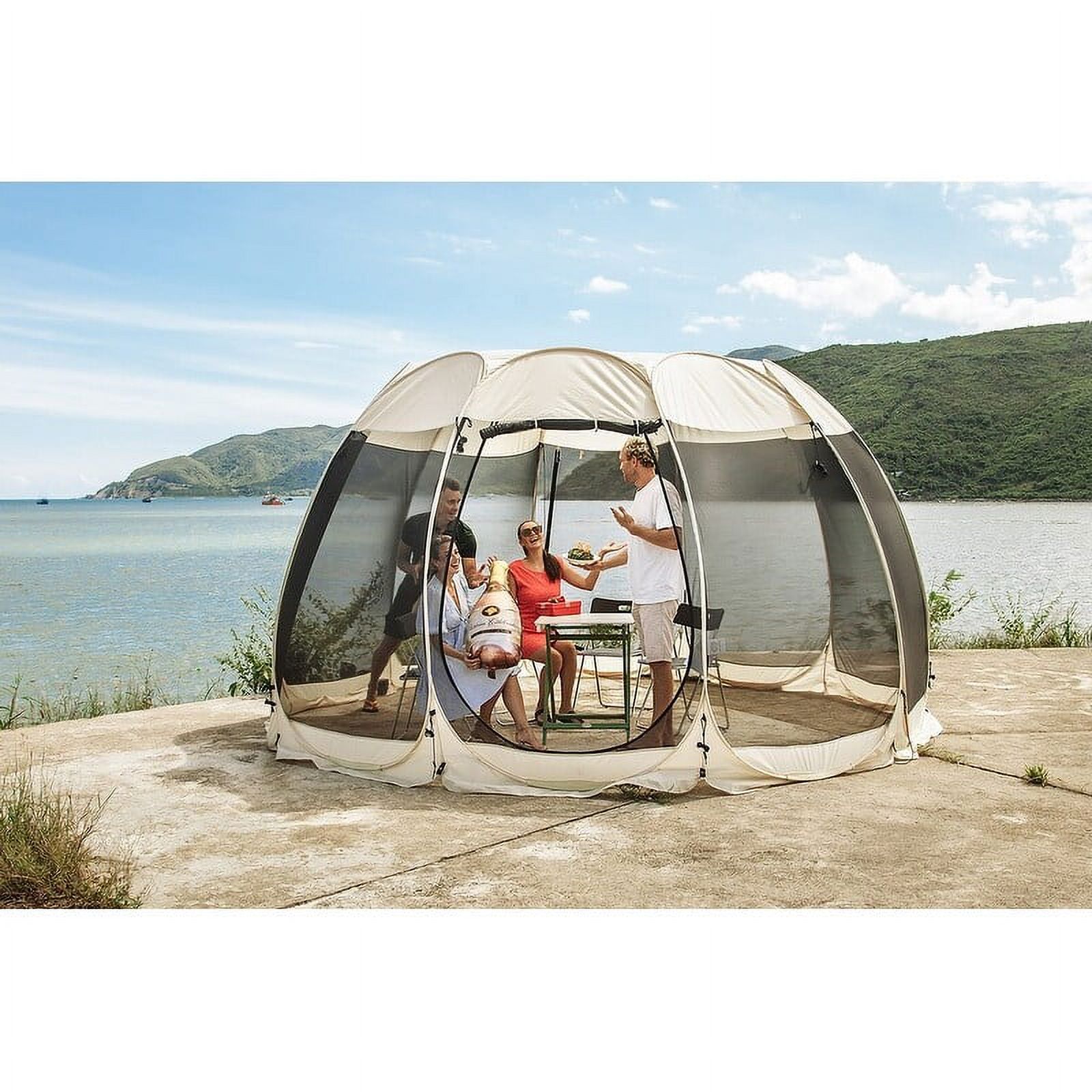 15 x 15 Outdoor Screen Tent - Instant Pop Up Screen Room Tent