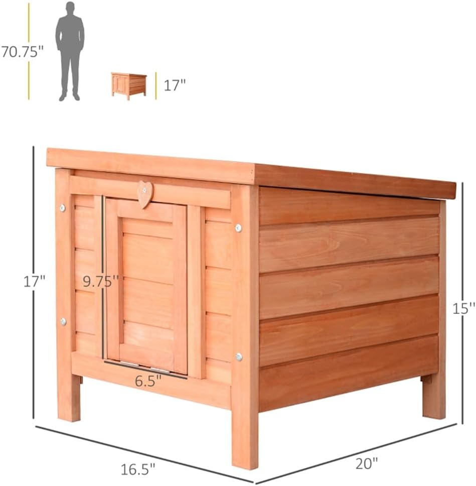 Extreme Outback Log Cabin Dog House, Large, Natural Wood
