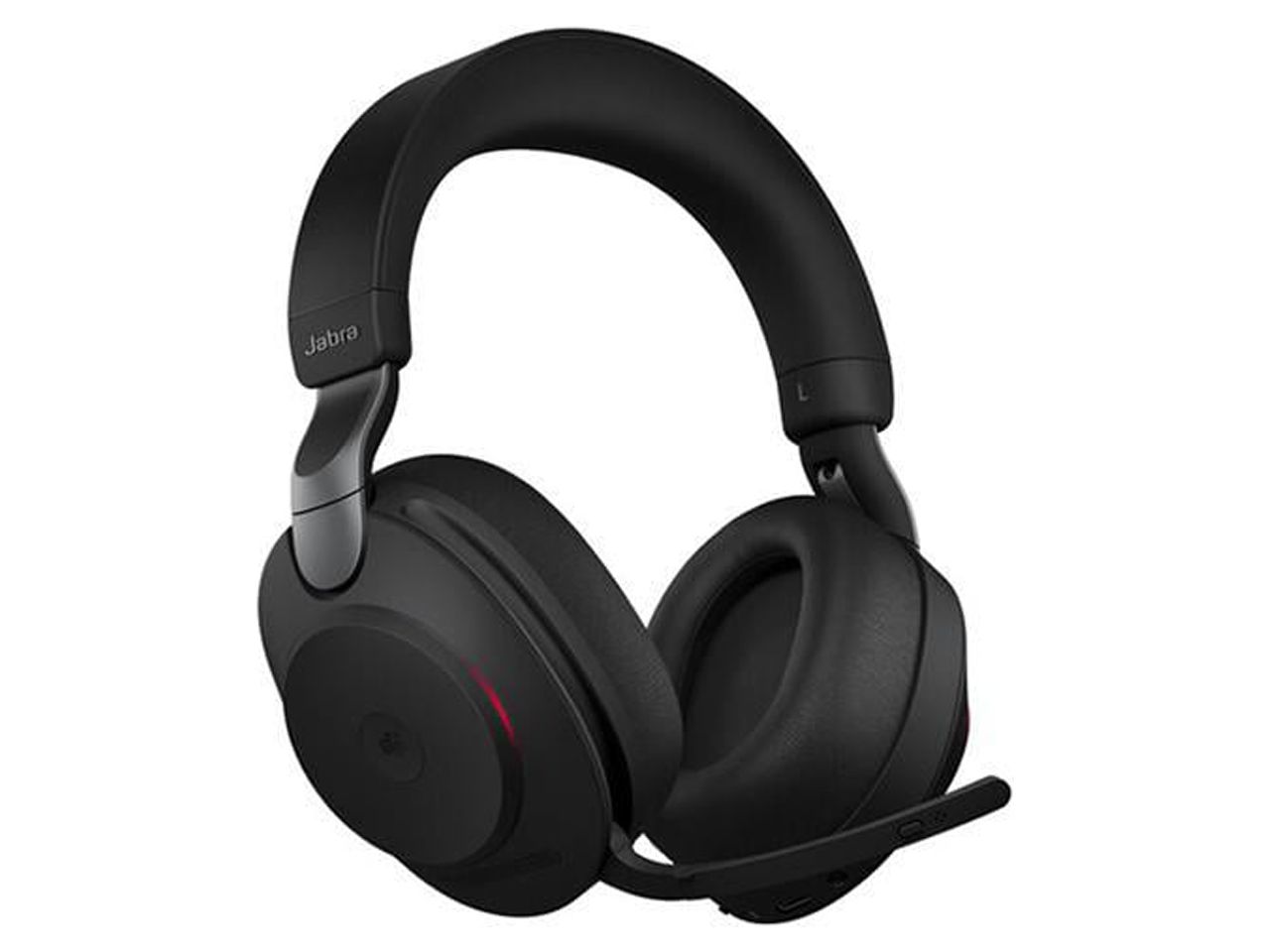 Jabra Evolve2 85 Link380c MS Stereo - Black Wireless Headset / Music Headphones (Microsoft Teams, USB Type-C, Noise-Canceling)
