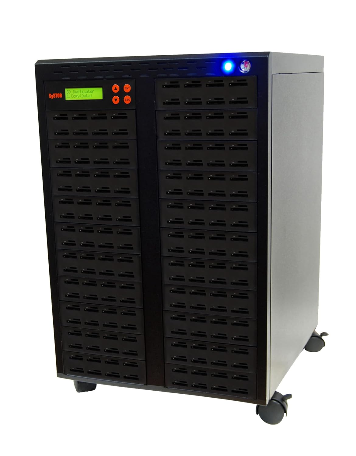 Systor 1:7 SD/microSD Card Duplicator - 2GB/Min - Standalone Multiple Flash Memory Copier & Eraser/Sanitizer, Speeds Up to 33MB/Sec (SYS-SD-7)