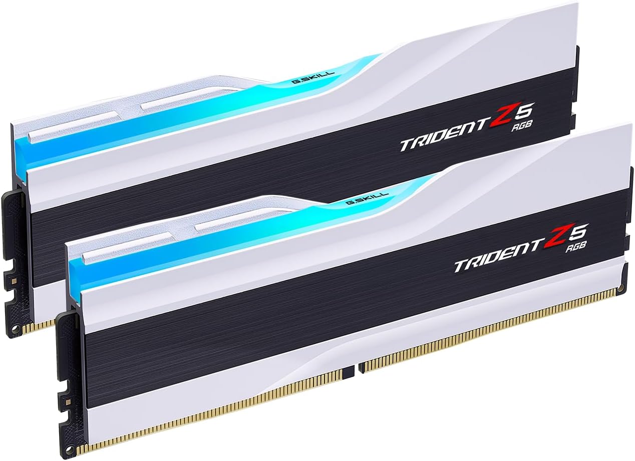 G.SKILL Trident Z5 RGB Series 64GB (2 x 32GB) 288-Pin PC RAM DDR5 6400 (PC5 51200) Desktop Memory Model F5-6400J3239G32GX2-TZ5RW