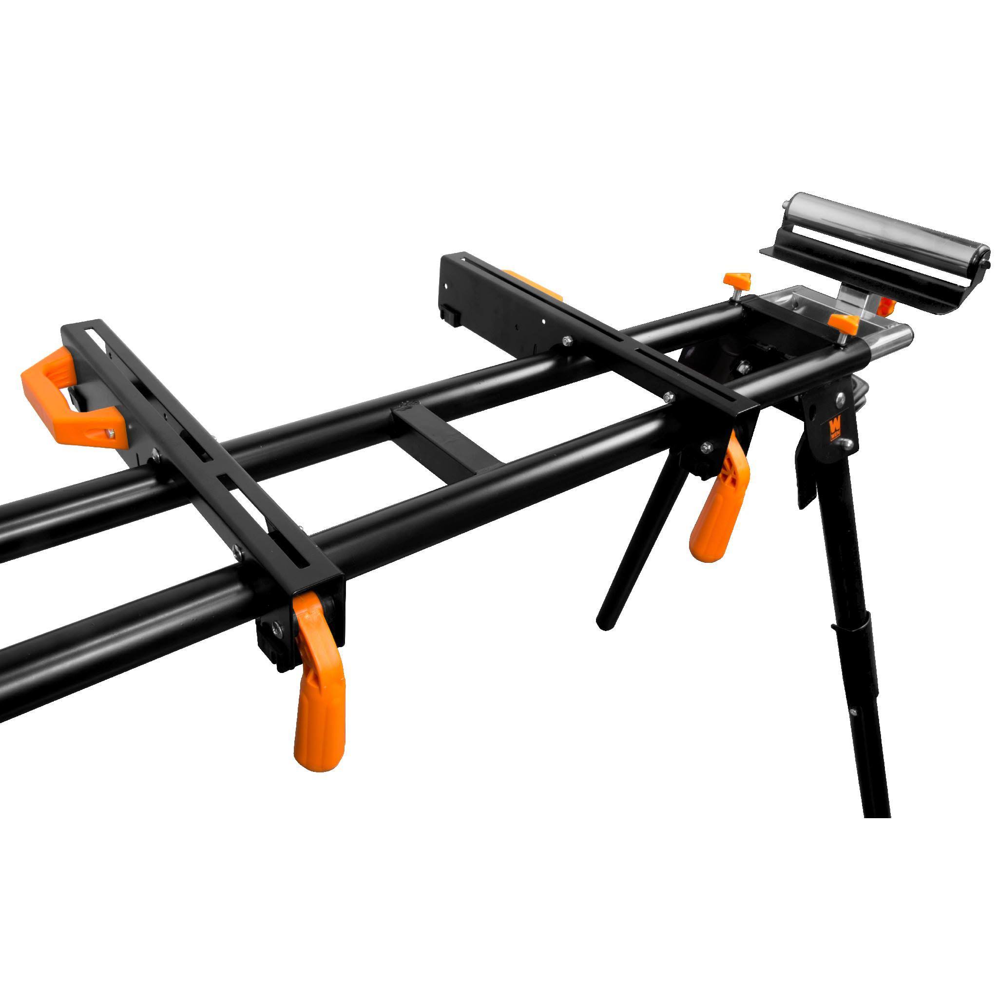 Wen MSA330 Collapsible Rolling Miter Saw Stand with 3 Onboard Outlets