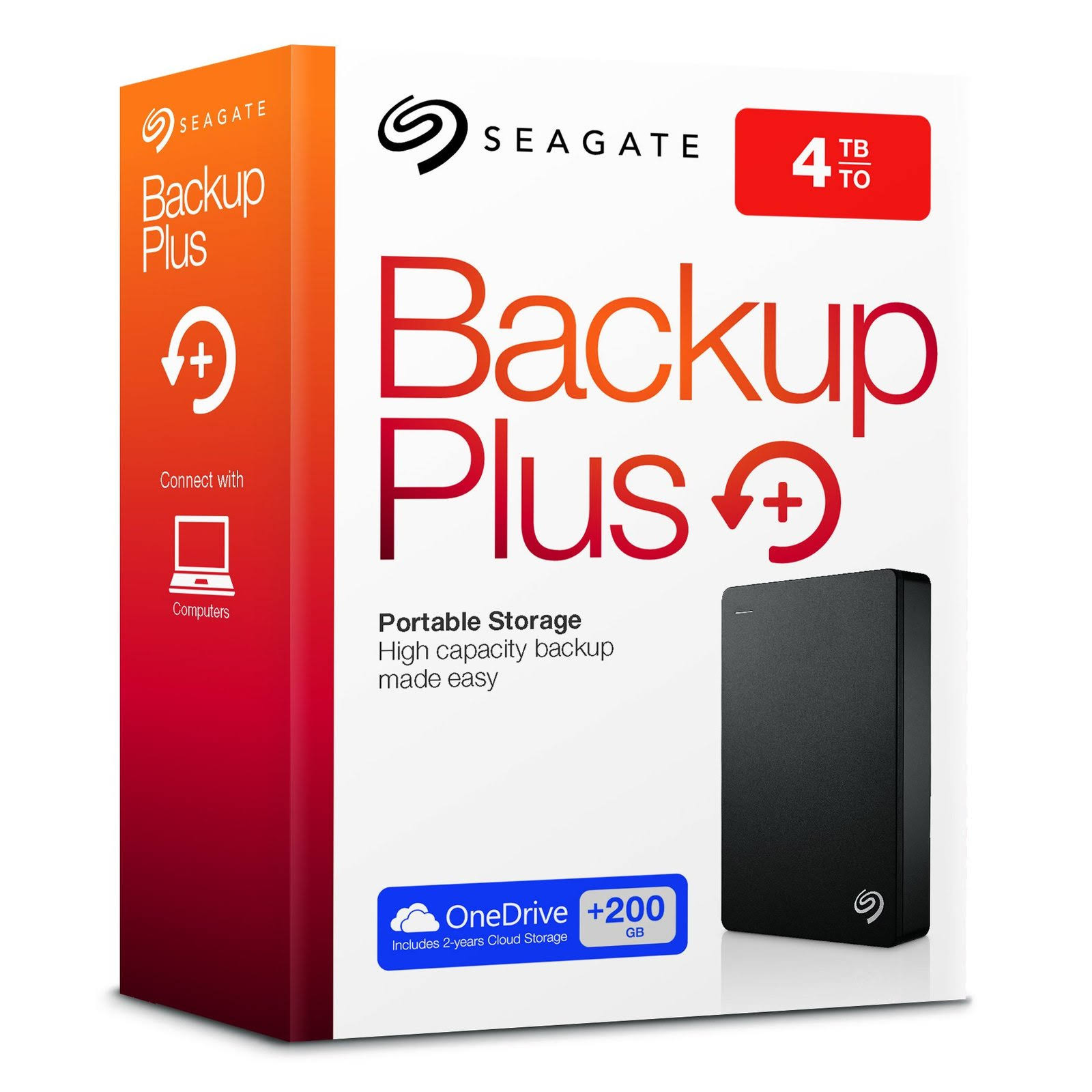 Seagate Backup Plus Portable 4TB External Hard Drive