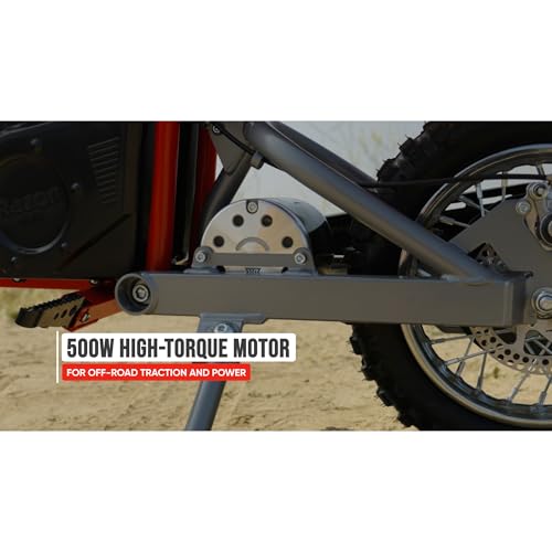 Razor MX500 Red Dirt Rocket High-Torque Electric Motorcycle Dirt Bike for Adult