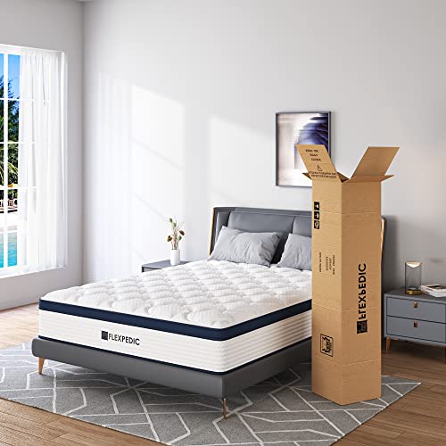 Deep Sleep 8 Inch Mattress Twin Size in a Box, Cloud Euro Top Soft Hybrid Mattress, Memory Foam Pocket Innerspring Mattresses, CertiPUR-US Certified