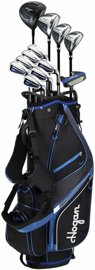 Hogan Golf FW-817 +1 Inch Men Right Graphite/Steel Golf Clubs Set, Regular Flex