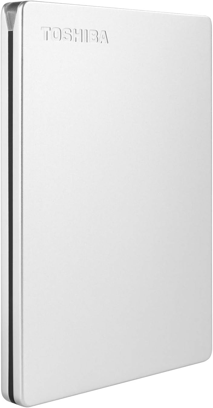 Toshiba Canvio Slim 1TB Portable External Hard Drive USB 3.0, Black - HDTD310XK3DA