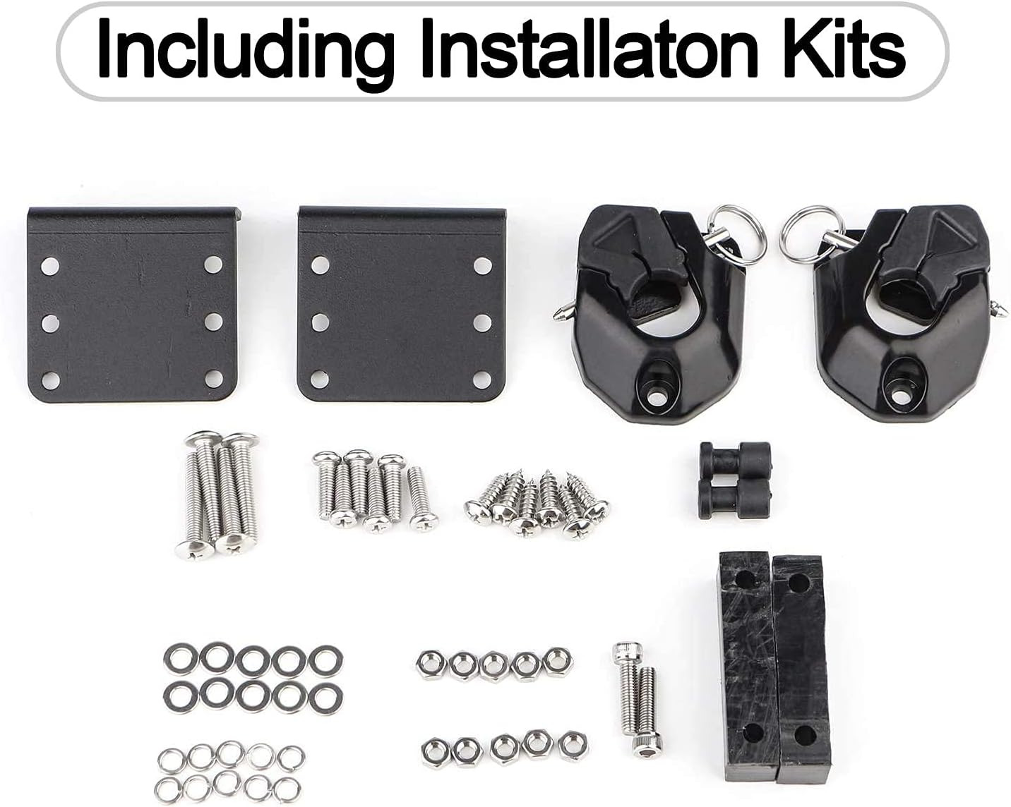 Spurtar Truck Bed Extender Black Aluminum HD Max Universal Tailgate Extension for Pickup Trucks incl. Bracket Kit DIY