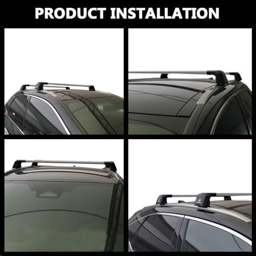 ROKIOTOEX Cheetah Roof Rack Crossbars Fits 2023-2025 RX 350h, 450h+, 500h F Sport Flush Side Rails, High Profile Compatible with Panoramic Sunroof, Lockable Cross Bars Cargo Carrier Silver LR23HP