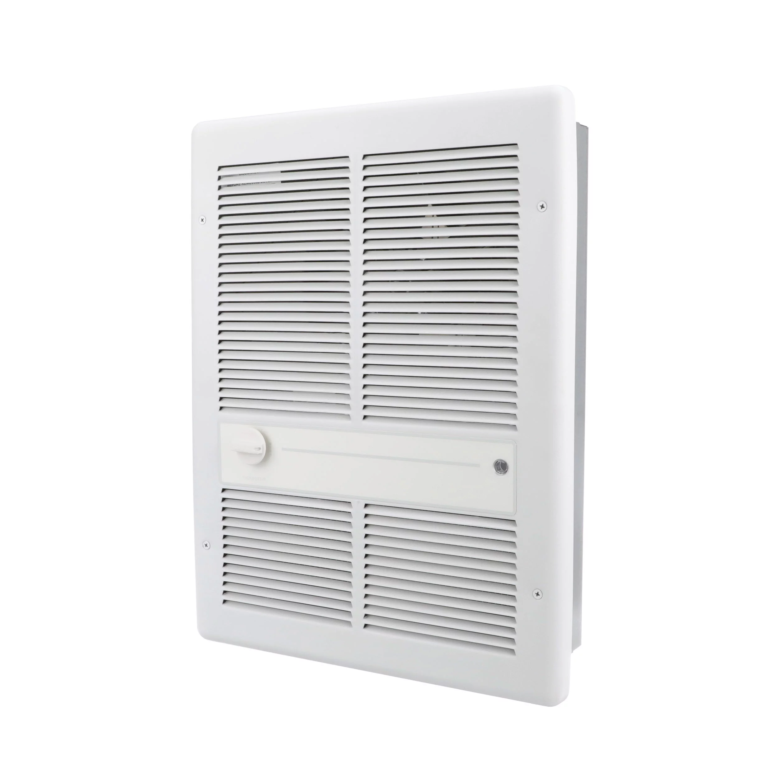 TPI Corporation HF3316T2RPW Large Fan Forced Electric Wall Heater, Markel 3310-Series, 4000-Watt, 240/208V, 16.8A, 175-CFM, Double Pole Thermostat, Steel Grill 18ga. White