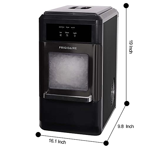 Frigidaire EFIC237 Countertop Crunchy Chewable Nugget Ice Maker, 44lbs per Day, Auto Self Cleaning